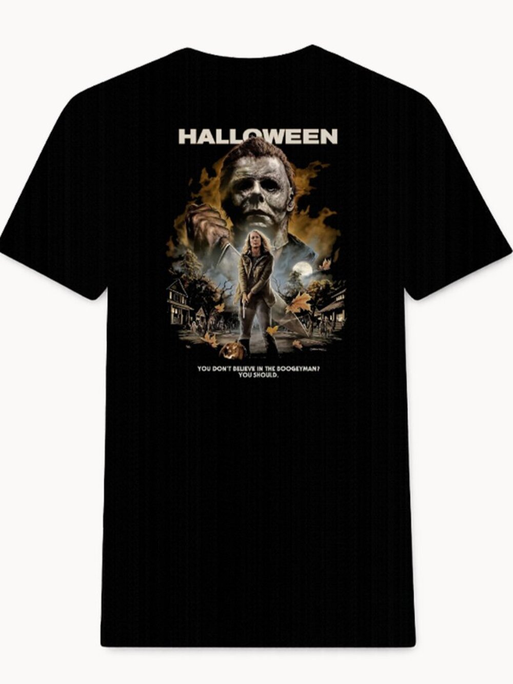 Men 3x Michael Myers Black Shirt